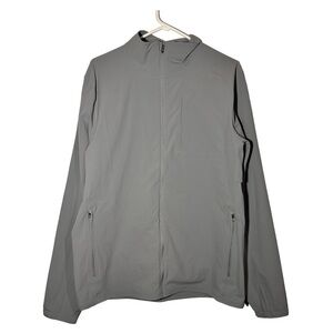 Lululemon Men’s Expeditionist Jacket Running Mesh Chambray Gray Full Zip Large